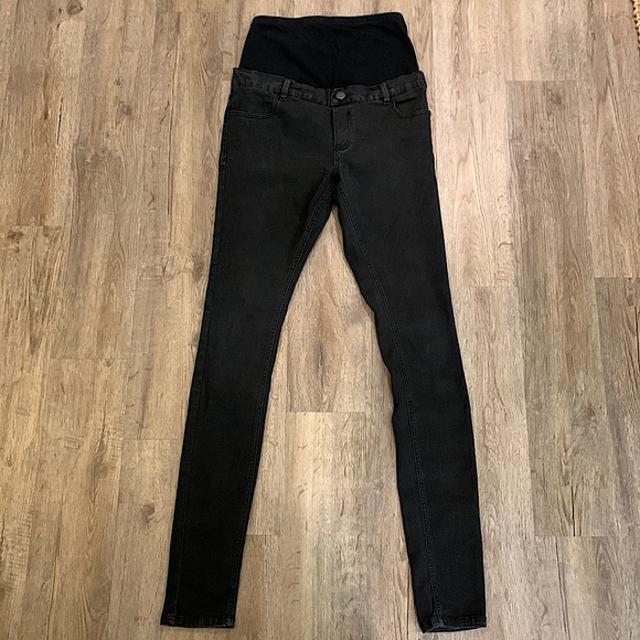 ASOS Maternity Black Skinny Jeans Size 6 - Picture 1 of 4